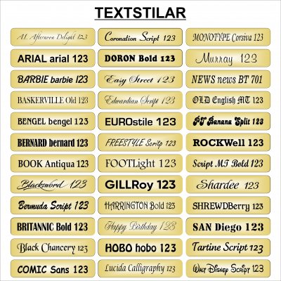 Textstilar